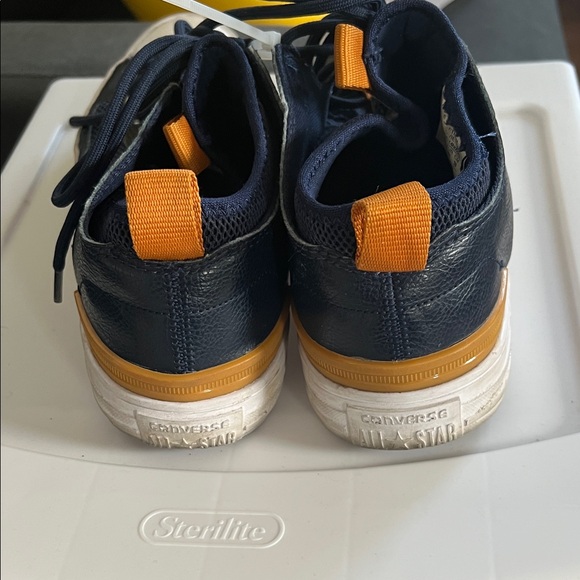 Converse Dark Blue and Orange Men's Sneakers - Picture 5 of 5
